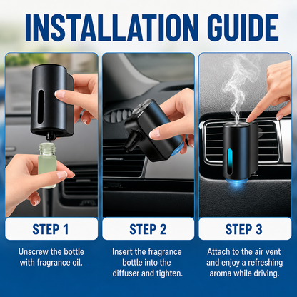 AromaFlow Pro – Smart Car Vent Diffuser | Ultrasonic Aromatherapy