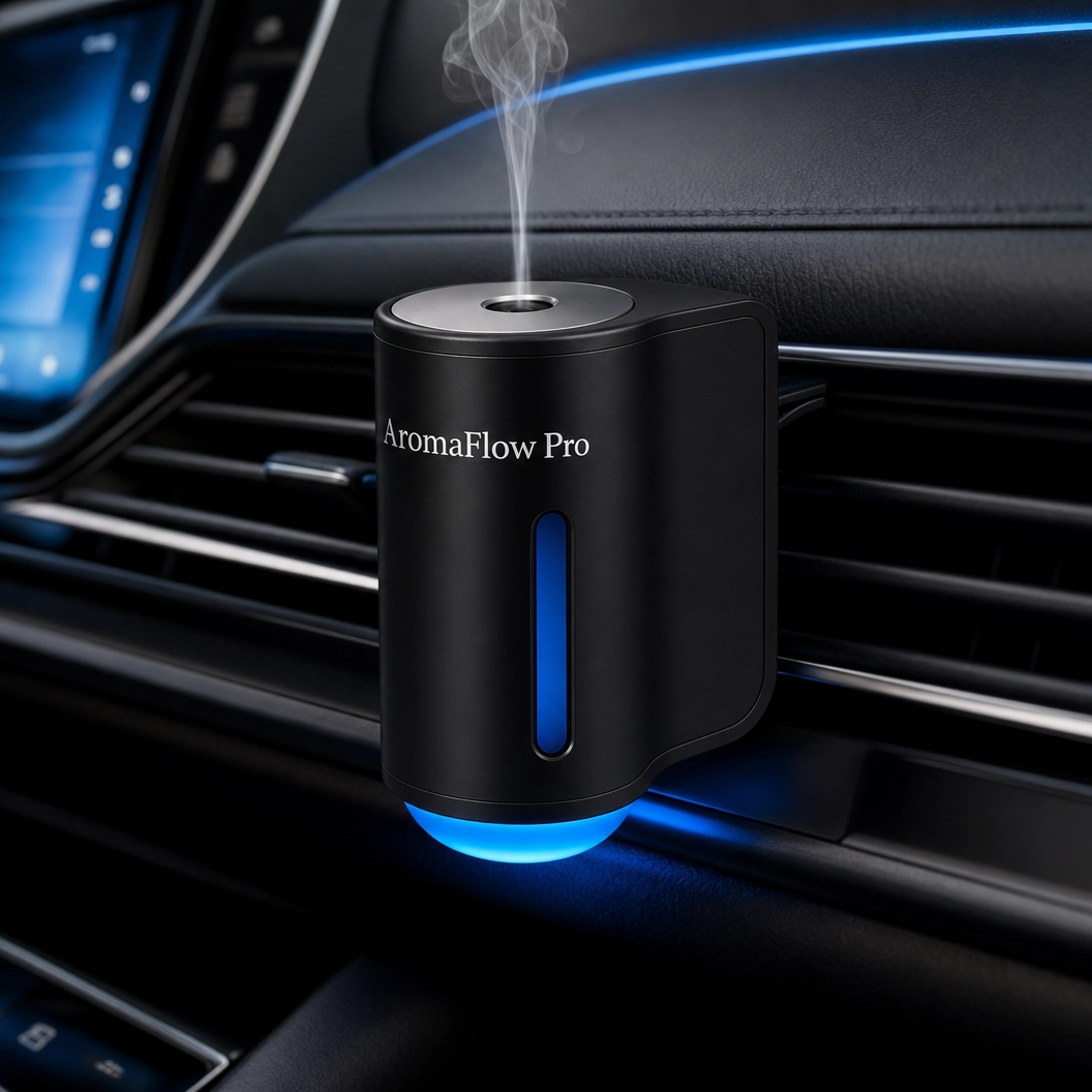 AromaFlow Pro – Smart Car Vent Diffuser | Ultrasonic Aromatherapy
